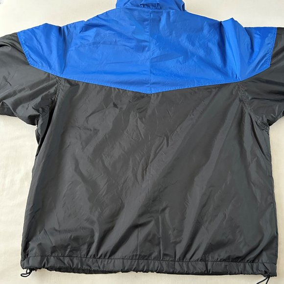 Columbia Men's Black & Blue Long-Sleeve Jacket Angled Zip Pockets Size Large - Picture 5 of 10